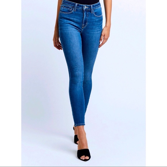 NEW! L'Agence Margot High Rise Skinny Stretch Denim Jeans Blue SZ 25 - Picture 8 of 12